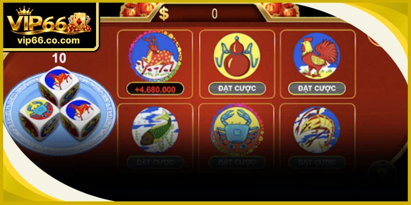 Thao tác khởi tạo đơn cược Bầu cua online được nhà cái tối giản hoá